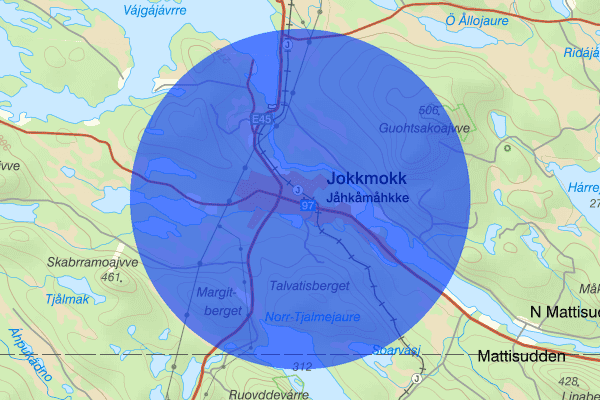 Jokkmokk 14 november 15.49, Trafikolycka, vilt, Jokkmokk