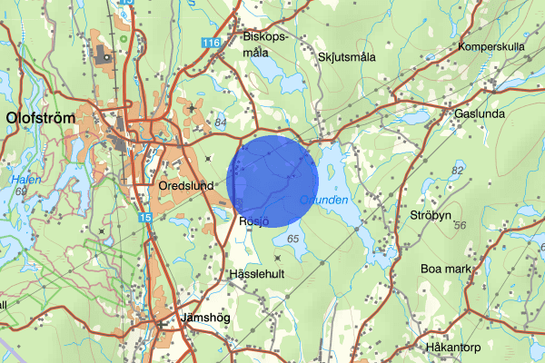 Valhallavägen 15 november 11.07, Trafikolycka, Olofström