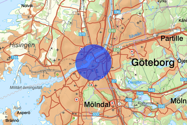 Nordstaden 15 november 16.08, Farligt föremål, misstänkt, Göteborg