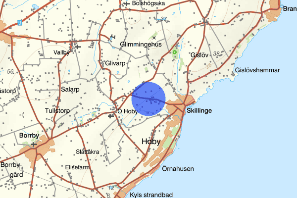 Hobyvägen 15 november 17.24, Trafikolycka, Simrishamn