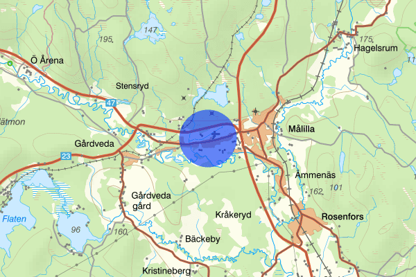 Vetlandavägen 15 november 22.48, Rattfylleri, Hultsfred