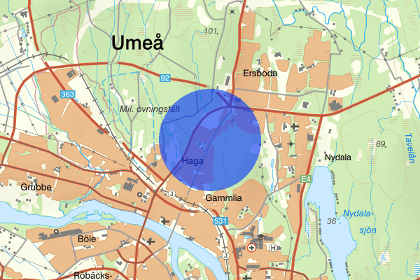 Sandbacka 18 november 07.04, Sammanfattning natt, Västerbottens län