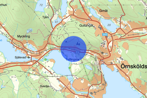 Åsvägen 18 november 17.53, Rattfylleri, Örnsköldsvik