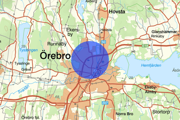 Baronbackarna 18 november 20.58, Information, Örebro