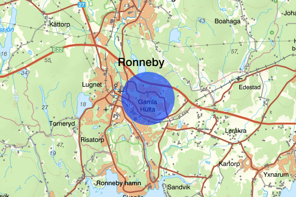 Gamla Hulta 19 november 16.57, Brand, Ronneby