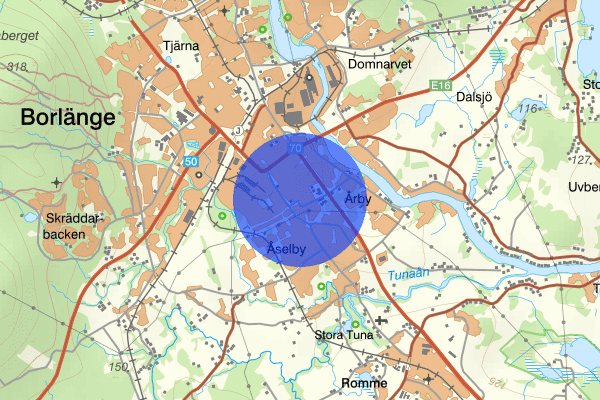 Gylle 19 november 18.08, Skadegörelse, Borlänge
