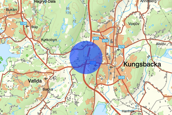Varlaberg 20 november 07.00, Sammanfattning kväll och natt, Hallands län