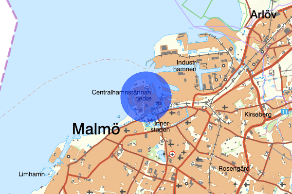 Västra Hamnen 20 november 03.28, Skadegörelse, Malmö