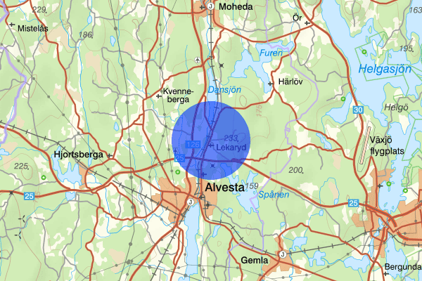 Lekaryd 20 november 10.38, Trafikolycka, Alvesta