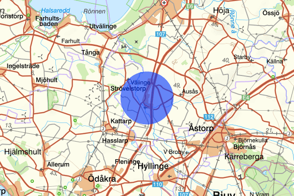 Strövelstorp 21 november 13.00, Trafikolycka, Ängelholm