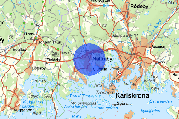 Nättraby 22 november 05.08, Brand, Karlskrona