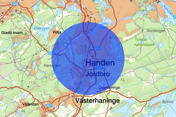 Handen 22 november 17.51, Rån, Haninge