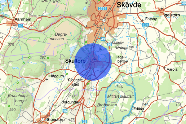 Skultorp 23 november 10.57, Trafikolycka, Skövde