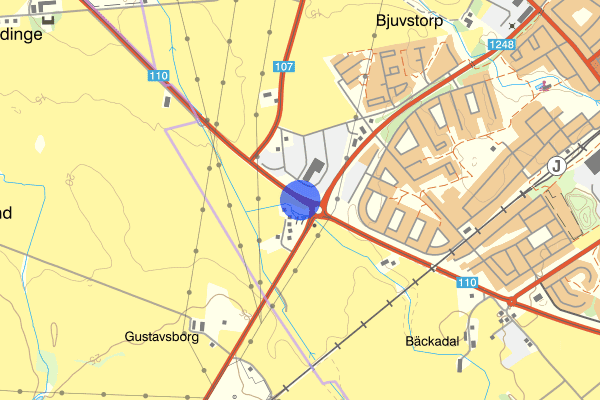 Tjutebrovägen 23 november 18.29, Trafikolycka, Bjuv