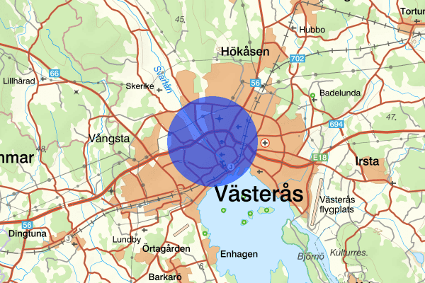 Blåsbo 24 november 17.11, Trafikolycka, Västerås