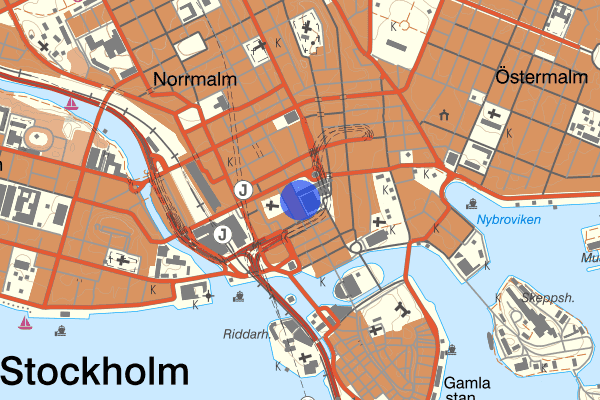 Drottninggatan 25 november 05.37, Larm Inbrott, Stockholm