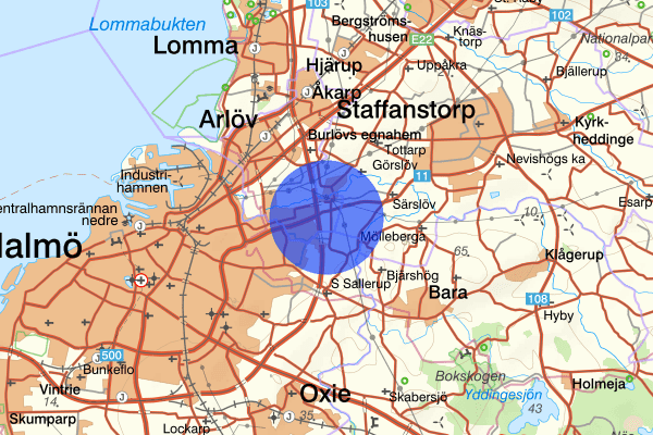 Sunnanå 26 november 16.48, Trafikolycka, Burlöv