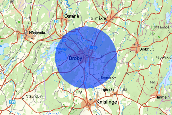 Broby 26 november 17.50, Trafikolycka, Östra göinge