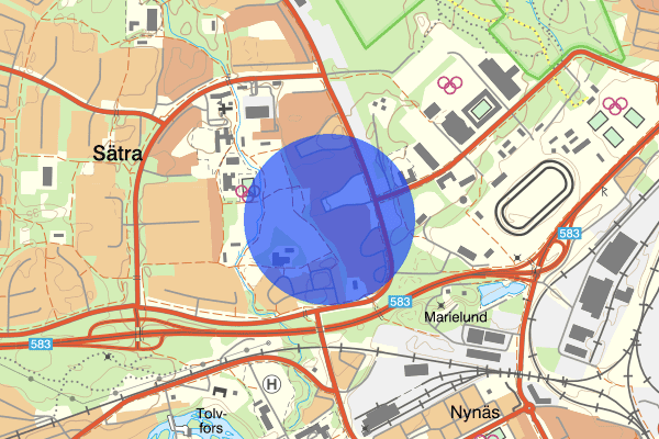 Sicksackvägen 26 november 18.27, Brand, Gävle