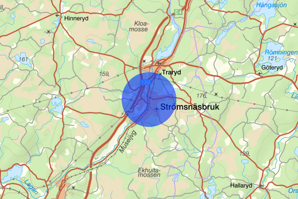 Strömsnäsbruk 26 november 23.16, Rattfylleri, Markaryd