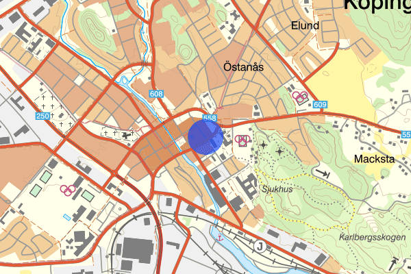 Nygatan 27 november 18.46, Trafikolycka, personskada, Köping