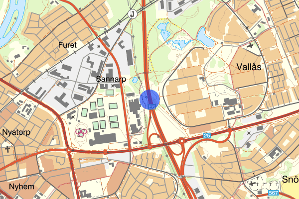 Trafikplats Halmstad Östra 28 november 07.00, Sammanfattning natt, Hallands län