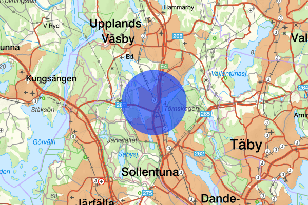 Rotebro 28 november 12.25, Trafikolycka, personskada, Sollentuna