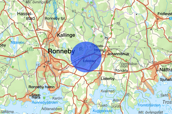 Edestad 29 november 16.47, Trafikolycka, Ronneby