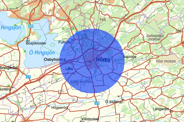 Hörby 29 november 17.23, Trafikolycka, Hörby