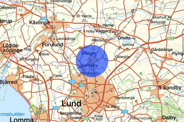 Stångby 30 november 18.24, Brand, Lund