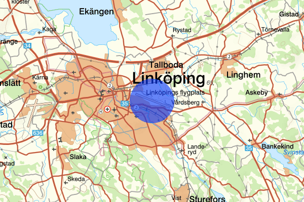 Linköping City Airport 02 december 18.50, Brand, Linköping