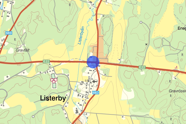 Listerby E22 03 december 16.30, Trafikolycka, Ronneby