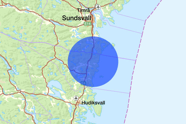 Gnarps distrikt 03 december 15.13, Trafikolycka, vilt, Nordanstig