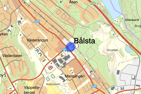 Bålsta station 04 december 03.55, Fylleri/LOB, Håbo