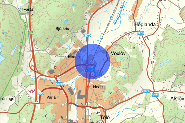Hede 04 december 11.51, Arbetsplatsolycka, Kungsbacka
