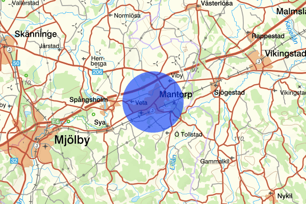 Mantorp 05 december 07.24, Trafikolycka, Mjölby