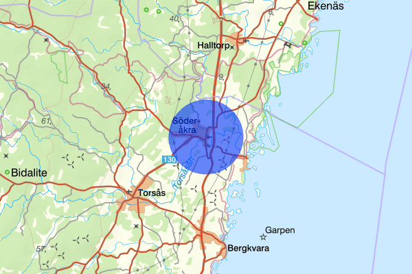 Söderåkra 05 december 17.35, Trafikolycka, vilt, Torsås