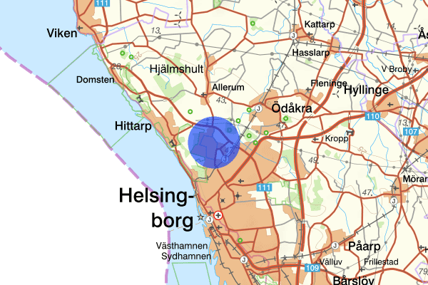 Mariastaden 06 december 17.09, Trafikolycka, Helsingborg