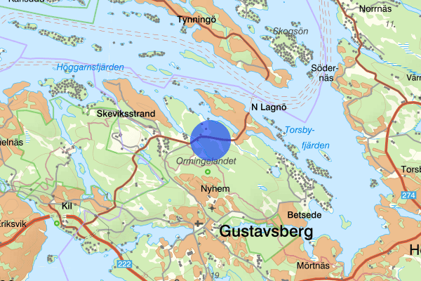 Lagnövägen 07 december 10.42, Trafikolycka, vilt, Värmdö