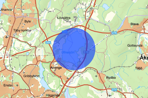 Ullnasjön 09 december 08.24, Trafikolycka, personskada, Vallentuna