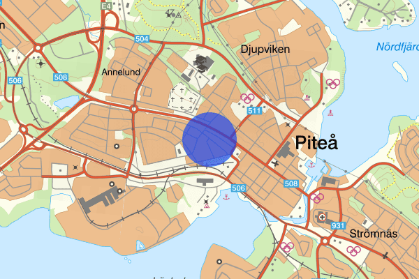 Storgatan 10 december 09.33, Rattfylleri, Piteå