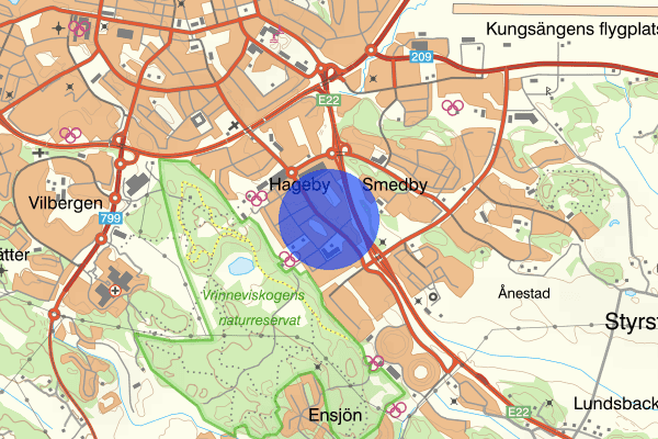 Hagebygatan 10 december 16.05, Farligt föremål, misstänkt, Norrköping