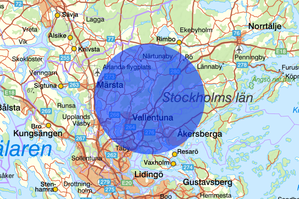  10 december 16.52, Trafikolycka, personskada, Vallentuna