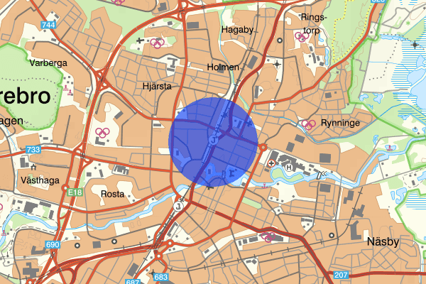 Örebro centralstation 11 december 07.12, Sammanfattning natt, Örebro län