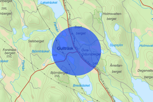 Gullträsk 12 december 15.32, Trafikolycka, vilt, Boden