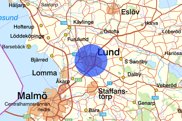 Lund 13 december 09.40, Arbetsplatsolycka, Lund