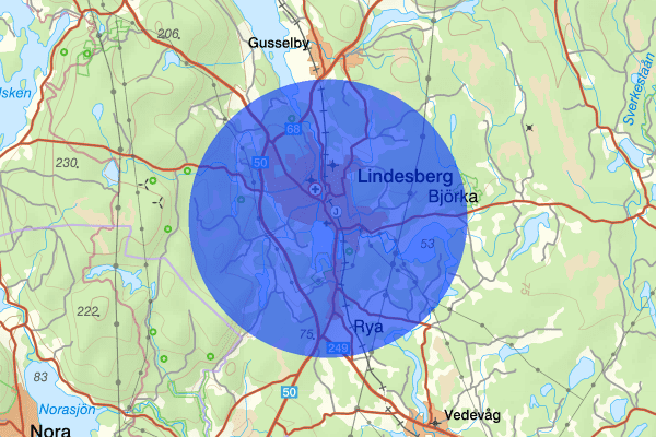 Lindesberg 15 december 16.28, Trafikolycka, personskada, Lindesberg