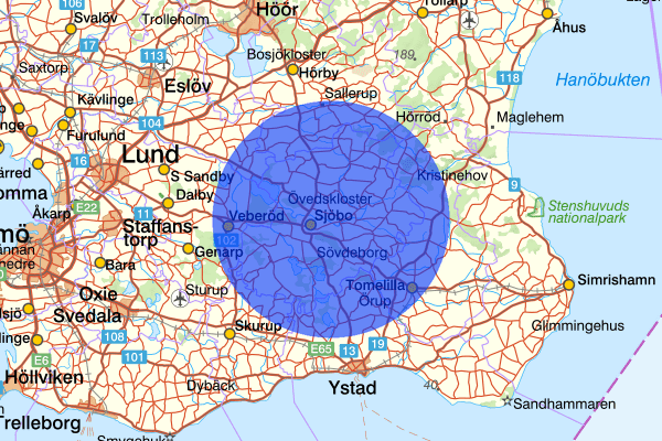  15 december 16.28, Trafikolycka, Sjöbo