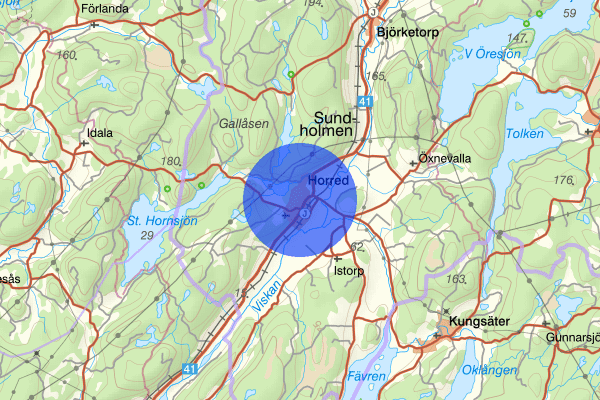 Horred 17 december 14.17, Trafikolycka, Mark