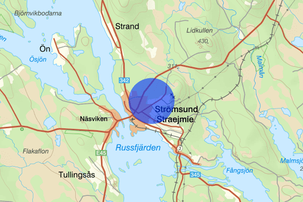 Storgatan 17 december 15.27, Trafikolycka, Strömsund